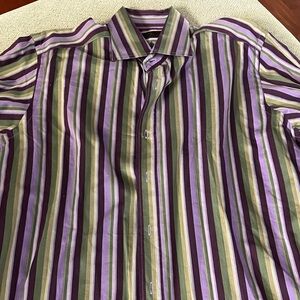 Etro Multicolor Striped Men's Shirt